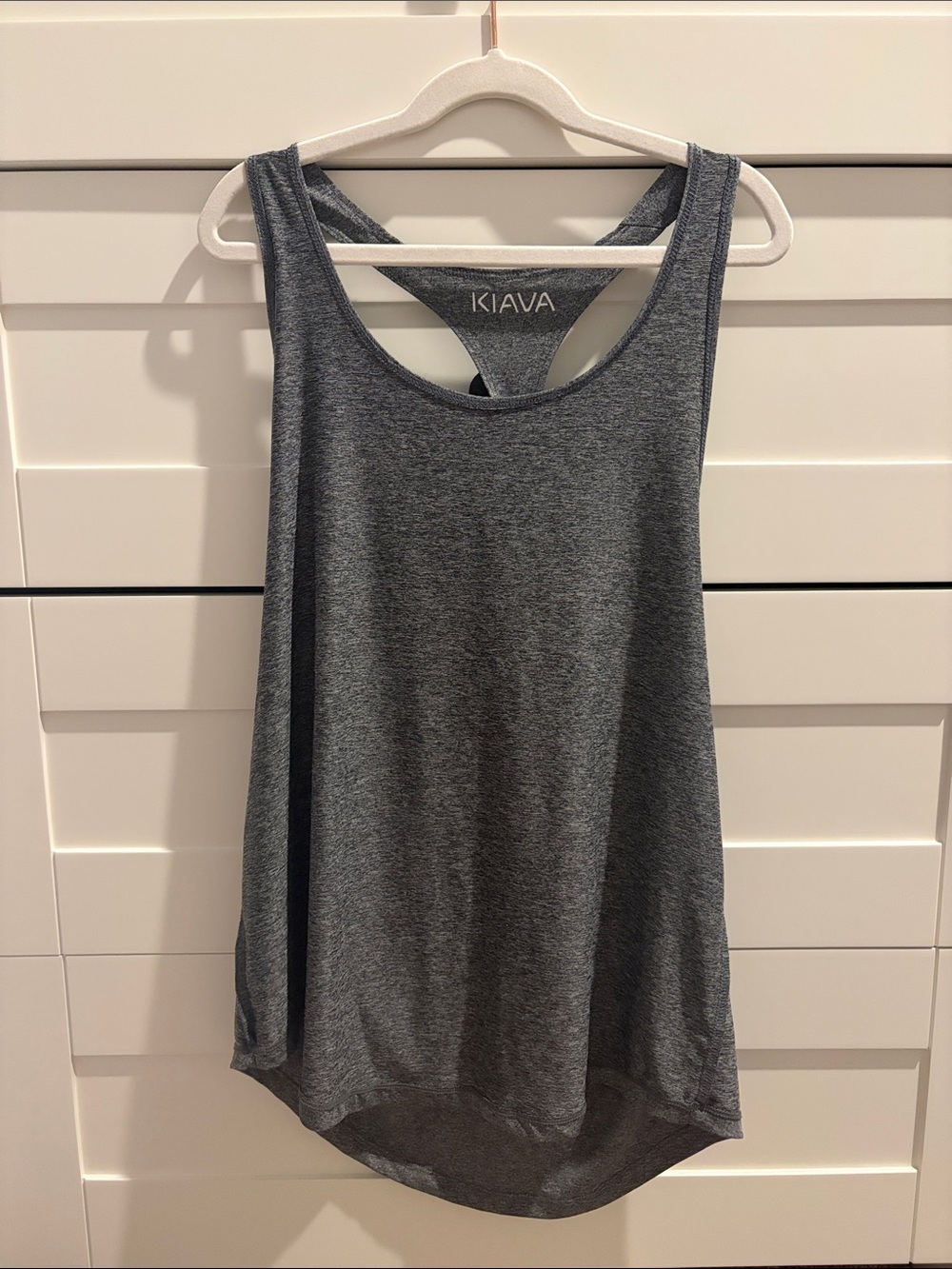 KIAVA Heather Gray Scoop Neck Racerback Tank